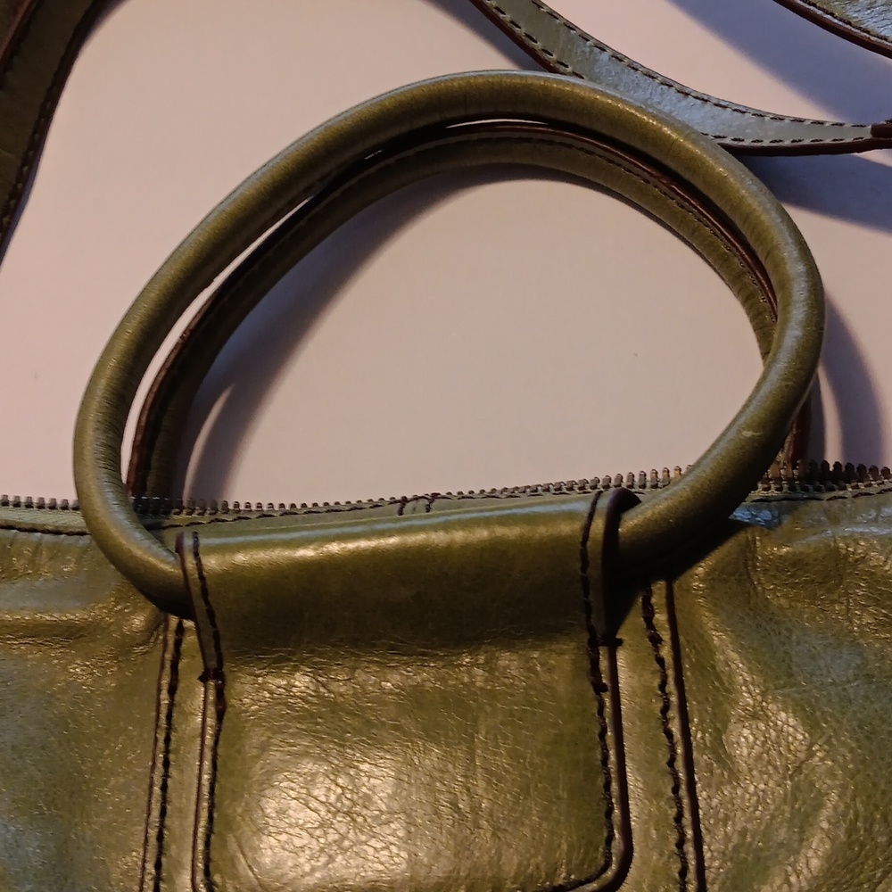 HOBO Olive Green Leather Hobo Bag - Picture 8 of 13